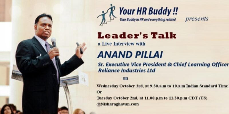 Join me for Leader’s Talk