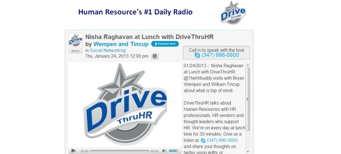 You are currently viewing Hear me talk at DriveThruHR- Human Resource’s #1 Daily Radio show